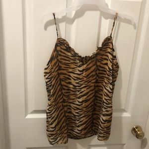 Tiger print tank top